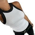 thumbnail image 1 of Zoeecloth Womens Summer Vest Tops Neck Casual Sleeveless Shirts Fitted Racerback Top Sleeveless Tees Shirts S-XXL, 1 of 5