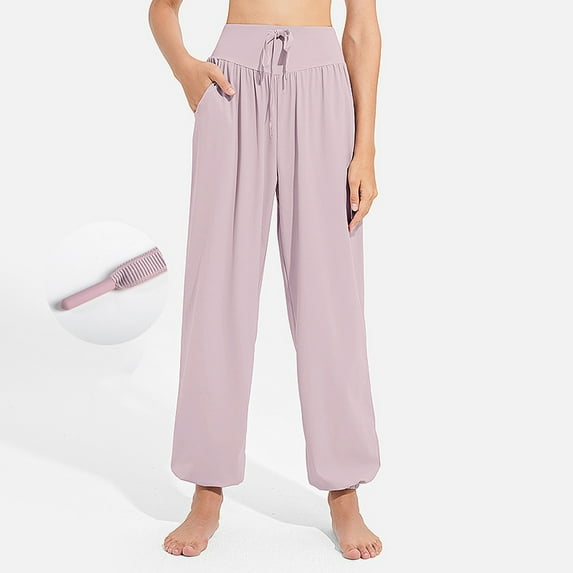 Zoeecloth Womens Sweatpants Yoga Joggers with Pockets Loose Comfy High Waist Elastic Lounge Running Workout Jogging Pants Lounge Pants S-XXL