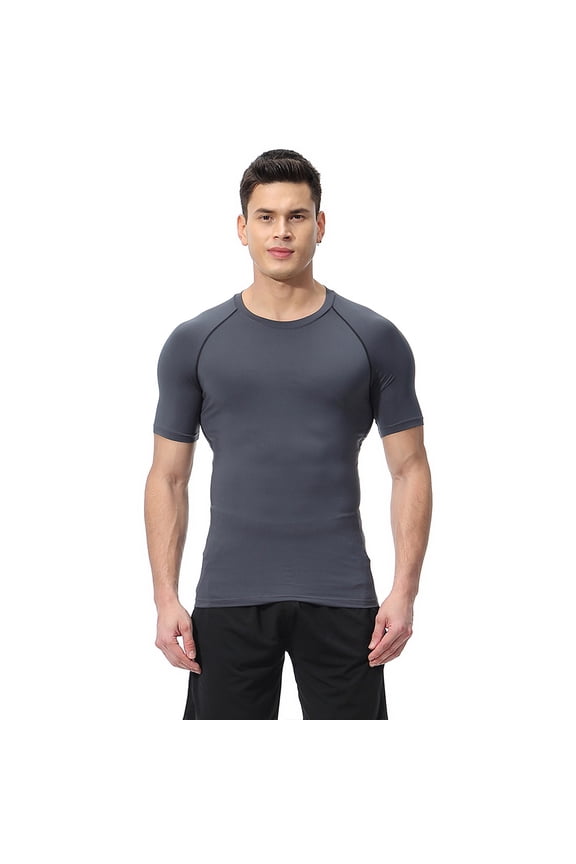 Workout T-Shirt for Men Short Sleeve Tees Quick Dry Athletic Active T Shirt Quick-Drying Moisture Wicking Plus Size T,S-3XL)