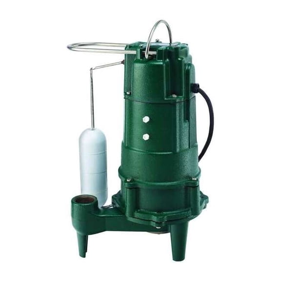 Zoeller Grinder Pump,7.0 Amps,Carbon/Ceramic 803-0001