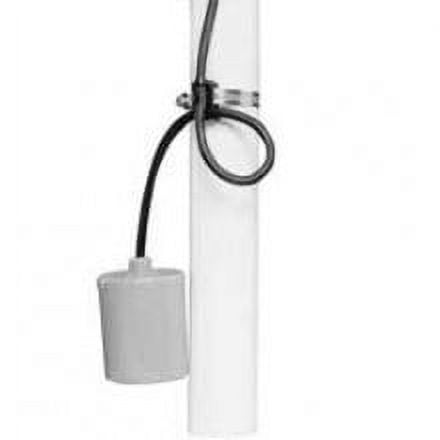 Zoeller 10-0706, Switch-Mate Single Piggyback Variable Level Float Switch (Normally Open), 230 Volt, 13 Amp Max, 20 ft Cord