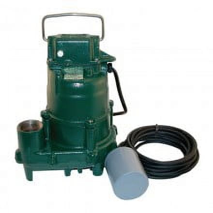 Zoeller 152-0017, Model BN152, Series Dose-Mate 150, High Head Effluent Pump W/ Piggyback Switch, 0.4 HP, 115 Volts, 1 Phase, 69 GPM