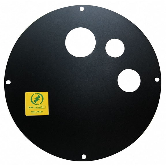 Zoeller 17-0082, 18" Steel Basin Cover, One-Piece Style, 3" Vent, 3" Discharge, 10 ft Stack For Fiberglass & Polyethylene Basin