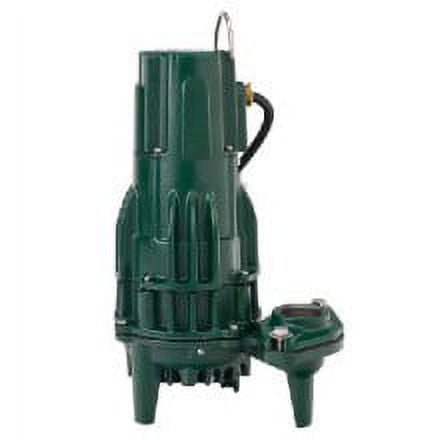 Zoeller 188-0008, Model J188 Effluent Pump, 1-1/2 HP, 200-208 Volts, 3 Ph, 10.3 Amps, 1-1/2 NPT Discharge, 145 GPM Max, 91 Max Head, 20 ft Cord, Manual