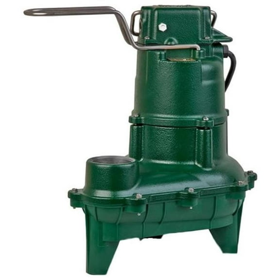 Zoeller 264-0002, Model N264, Waste-Mate 264 Series, Sewage Pump, 4/10 HP, 115 Volts, 1 Phase, 9.4 Amps, 2" NPT Discharge, 90 GPM Max, 18 ft Max Head, 15 ft Cord, Manual