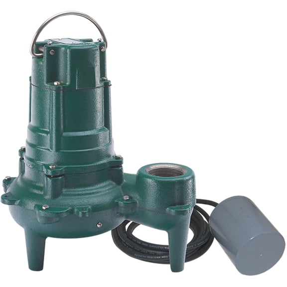 Zoeller EFZ1074 1/2 HP Sewage Pump with Variable Level Float Switch
