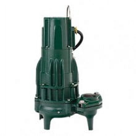 Zoeller 292-0044, Model F292, Waste-Mate 290 Series, High Head Sewage Pump, 1/2 HP, 230 Volts, 3 Phase, 5.2 Amps, 135 GPM Max
