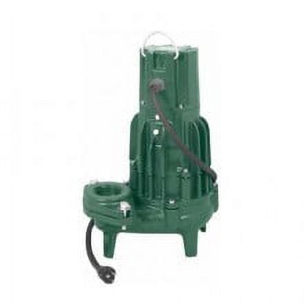 Zoeller 294-0005, Model G294, Waste-Mate 290 Series, High Head Sewage Pump, 1-1/2 HP, 460 Volts, 3 Phase, 195 GPM Max,  2" Solids Handling