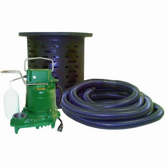 Zoeller SumpPumpSystem,25ft,1/3hp,120VAC 108-0001