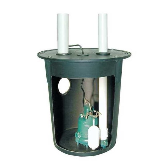 Zoeller Sump Pump System, 3/10HP, Vertical Switch 900-0002