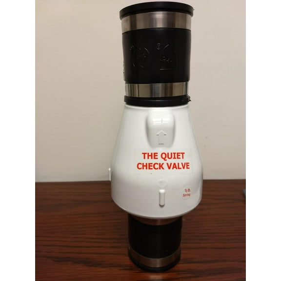 Zoeller 30-0243 2 in. PVC Swing Union Check Valve, White