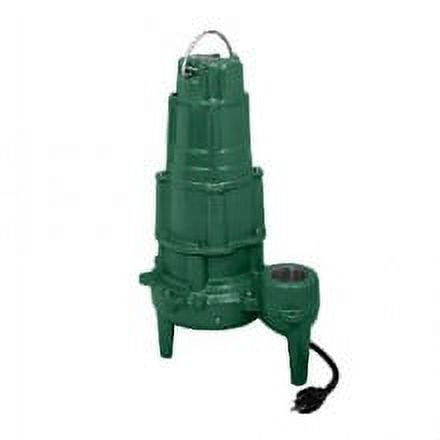 Zoeller 4270-0004, Model E4270, Waste-Mate 270 Series, Double Seal Sewage Pump, 1 HP, 230 Volts, 1 Phase, 132 GPM Max