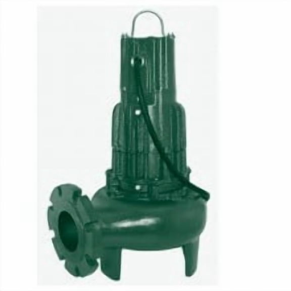 Zoeller 4404-0017, Model G4404, Waste-Mate 400 Series, Sewage Pump, 2 HP, 460 Volts, 3 Phase, 4" Flanged Discharge, 300 GPM Max, 33 ft Max Head, 20 ft Cord, Manual, Double Seal