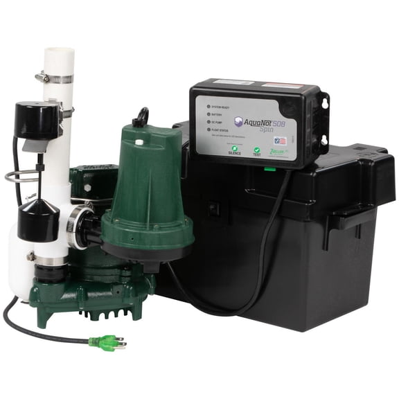 Zoeller 508-0006 Aquanot 508 Sump Pump System w/ Battery Backup