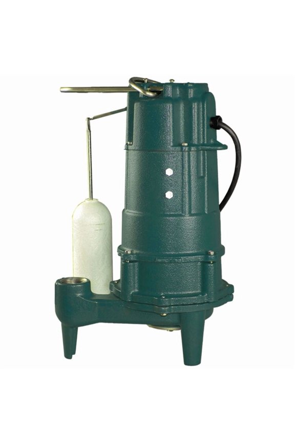 Zoeller 807-0003 Shark Grinder D807 Automatic Cast Iron Residential Grinder Pump, 230V, 15' Cord