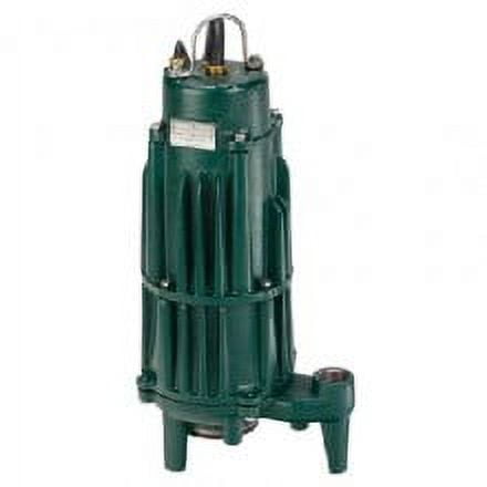 Zoeller 841-0005, Model I841, Shark Series, Grinder Pump, 2 HP, 200 Volts, 1 Phase, 1-1/4" NPT Discharge, 61 GPM Max, 125 ft Max Head, 20 ft Cord, Manual