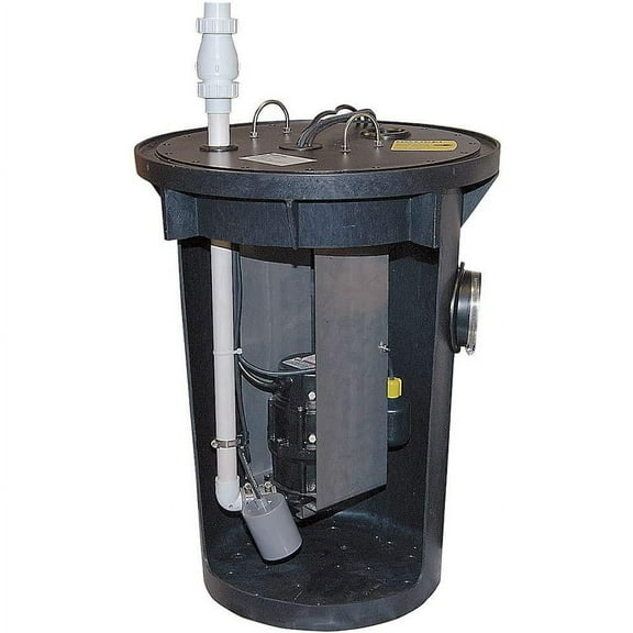 Zoeller 915-0005 0.5 HP Tether Float 1-Number of Pumps Grinder Pump System