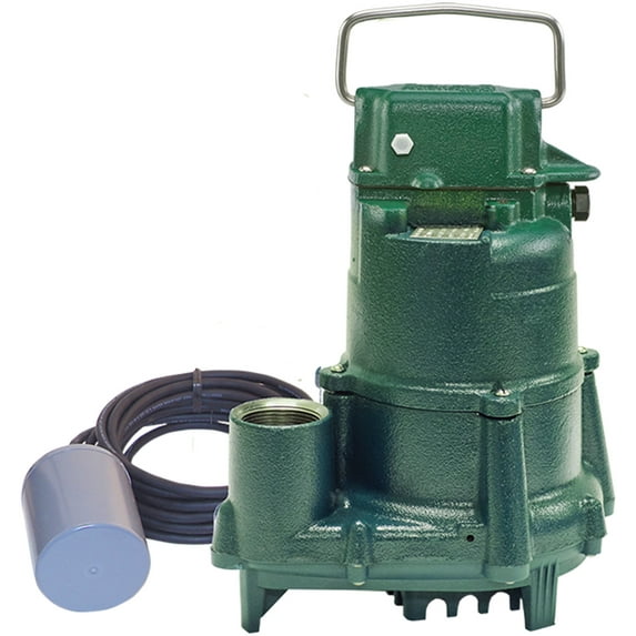 Zoeller 98-0005 0.5 HP 115V Model 98 Cast Iron Automatic Sump Pump with Variable Level Float Switch