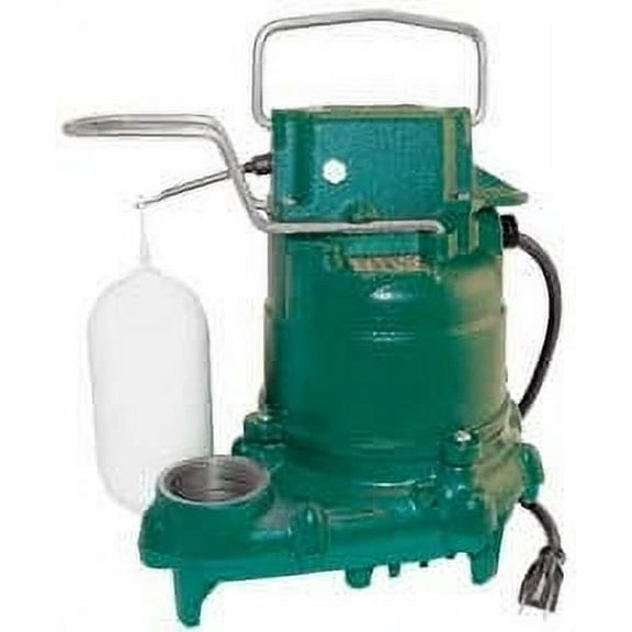 Zoeller Cast-Iron Automatic Submersible Sump Pump, 1/3 Hp