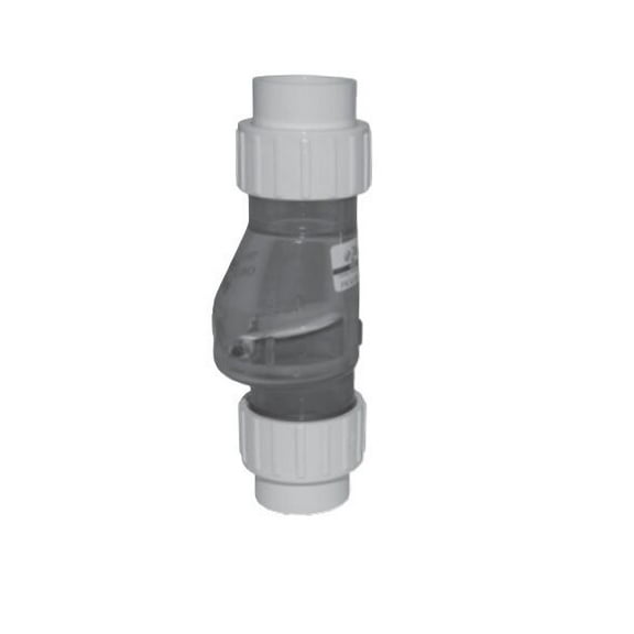 Zoeller 30-0041 "Quiet Check" Valve: PVC Solvent Weld with Union Check Valve, 1-1/2"