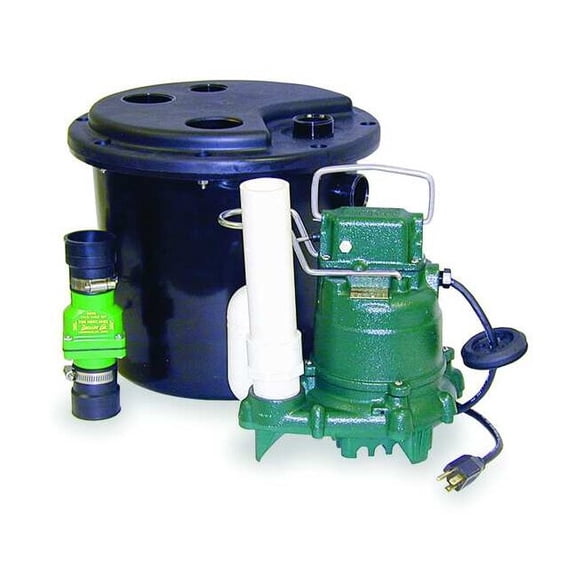 Zoeller Sink Drain Pump System,Integral,1/3 HP 105-0001