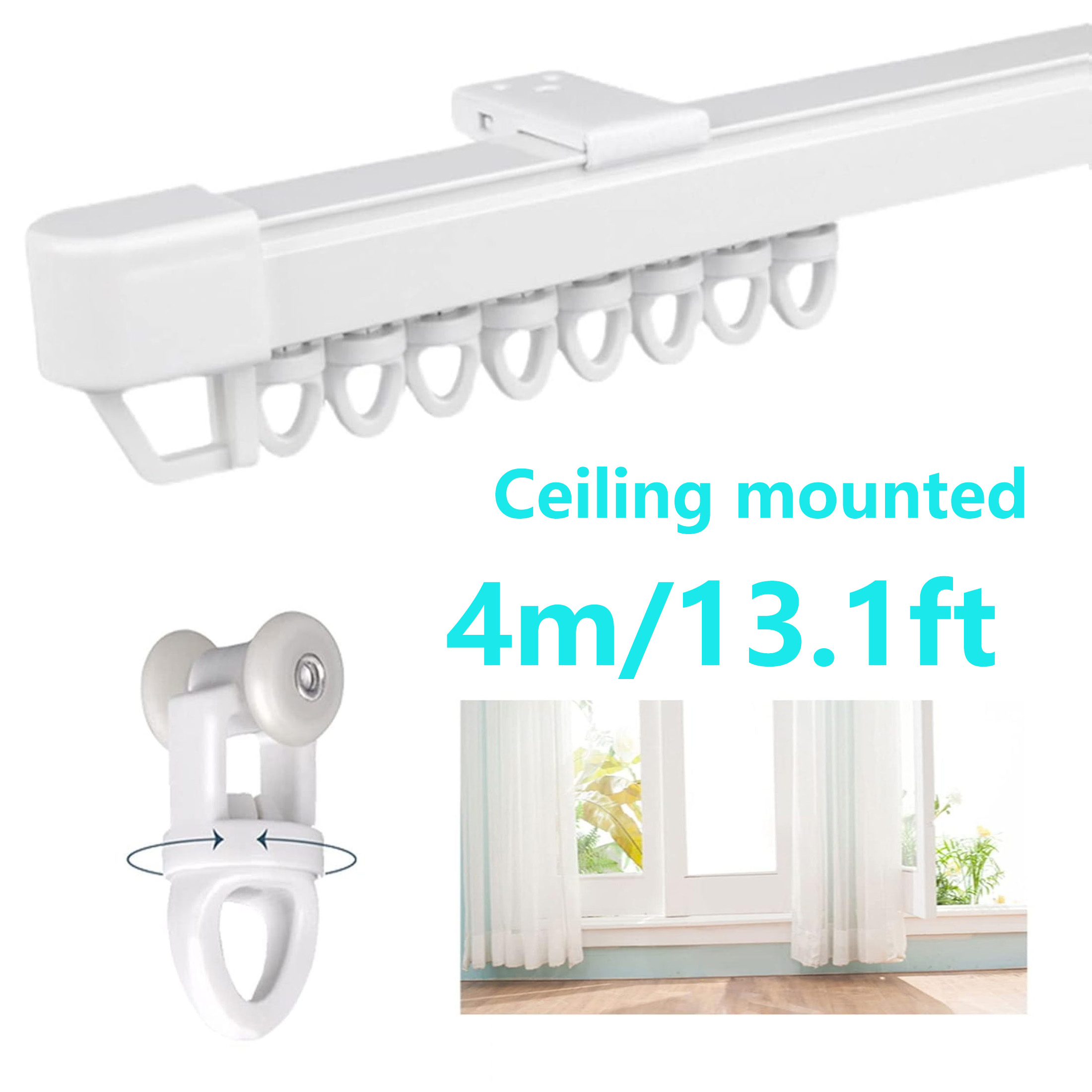Sliding Divider Rails Room Divider Track System WTHYGB Ceiling Curtain Track System ...