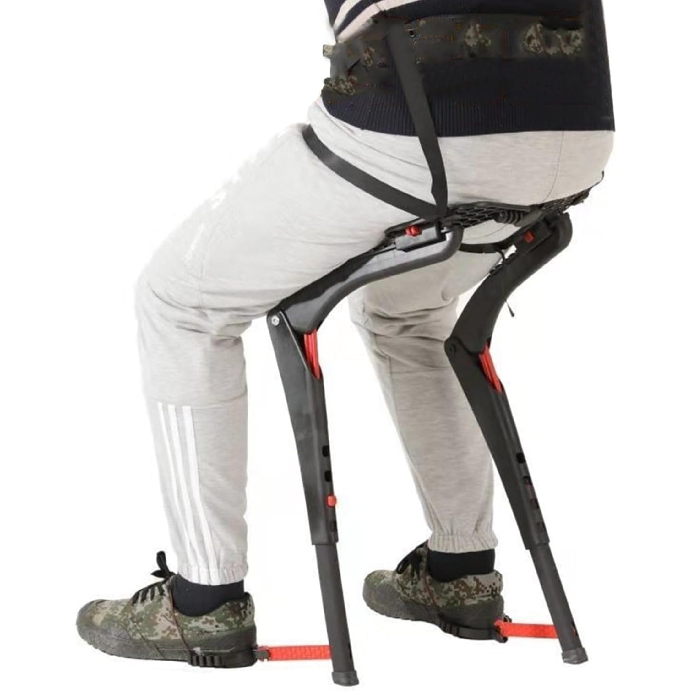 Zoever Portable Foldable Stool Wearable Chair, Chairless Chair 3 Gear