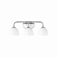 thumbnail image 1 of Yep by Golden Lighting Zoey 3-light Vanity in Chrome and Matte White shade, 1 of 7
