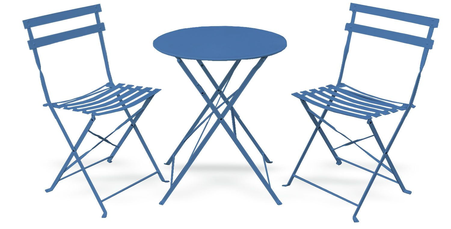 Zoey 3 Piece Stylish Bistro Patio Furniture Set ??? 2 Perfect Sturdy Chairs With a Cafe Table ...
