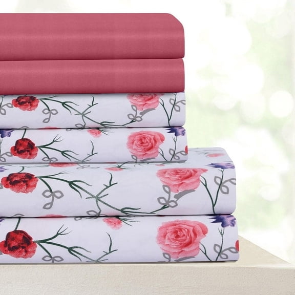 Zoey Beverly Hills 400 Thread Count Egyptian Quality Cotton Sheets Set with BONUS Pillowcases Queen