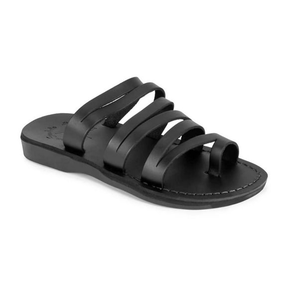 Zoey - Leather Cross Strap Sandal - Womens Sandals