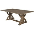 thumbnail image 1 of Zoey Rustic Oak Rectangular Dining Table, 1 of 2