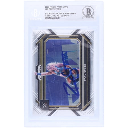 Zoey Stark WWE Autographed 2023 Panini Prizm #83 Beckett Fanatics Witnessed Authenticated Card - Fanatics Authentic Certified