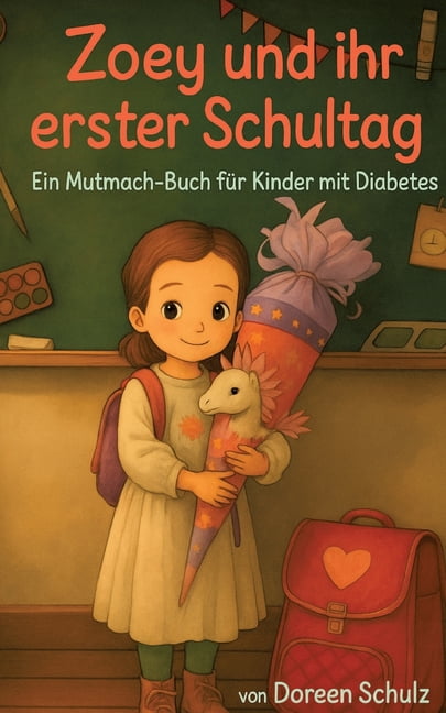 Zoey und ihr erster Schultag: Ein Mutmach Bilderbuch für Kinder mit Diabetes, (Paperback)