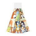 thumbnail image 1 of Zofaai Bluey Pattern Coral Fleece Velcro Hand Towel, Hanging Absorbent Towel Suitable for Kitchen and Bathroom, 1 of 7