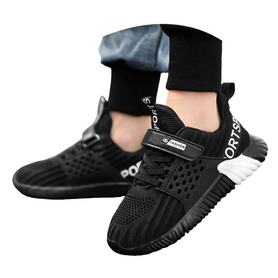 Zofedap Boys Tennis Shoes Lightweight Breathable Walking Shoes for Kids Tennis Shoes White for Size Little Child 12.5