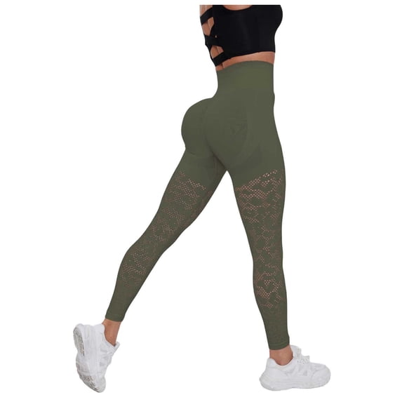 Zofedap High Waisted Leggings for Women - Tummy Control Yoga Pants for Workout Running Athletic Women's Leggings AG for Size L