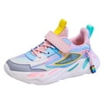 thumbnail image 1 of Zofedap Kids Sneakers for Boys Girls Lightweight Athletic Running Tennis Breathable Shoes for Little Kid/Big Kid Pink,Size 2, 1 of 9