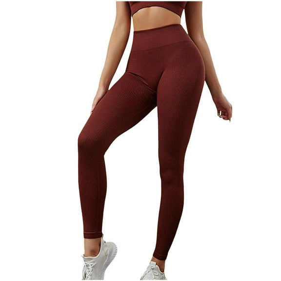 Zofedap Leggings for Women, No See Through High Waisted Workout Yoga Leggings for Women ,Size S