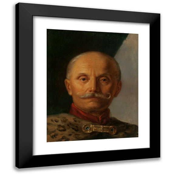 Zofia Szymanowska-Lenartowicz 12x14 Black Modern Framed Museum Art Print Titled - Portrait of a Man