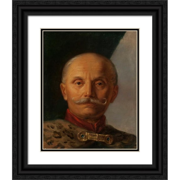 Zofia Szymanowska-Lenartowicz 20x24 Black Ornate Framed Double Matted Museum Art Print Titled: Portrait of a Man