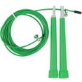 thumbnail image 1 of ZogeeZ Speed Skipping Green Jump Rope Adjustable Fitness Wire Crossfit Exercise Gym Boxing, 1 of 2