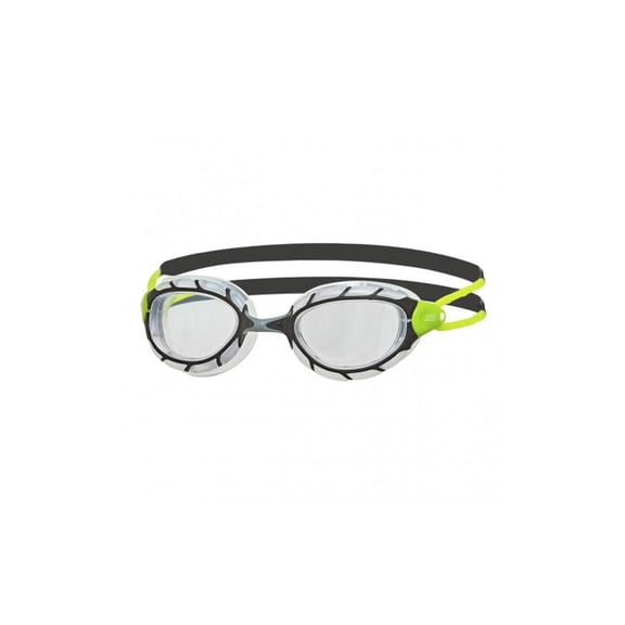 Zoggs Predator Swim Goggles, Green with Clear Lens, Anti-Fog  UV Protection