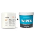thumbnail image 1 of Zogics Wellness Center Heavy Duty Gym Equipment and Surface Cleaning Wipes (1,150 Wipes) + Reusable Wipe Bucket Dispenser, 1 of 4