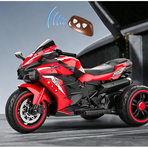 ZOGYMOZ 12V Motorcycle for Kids, Electric Ride On Motorcycle with Remote Control for Kids, 4MPH Speed