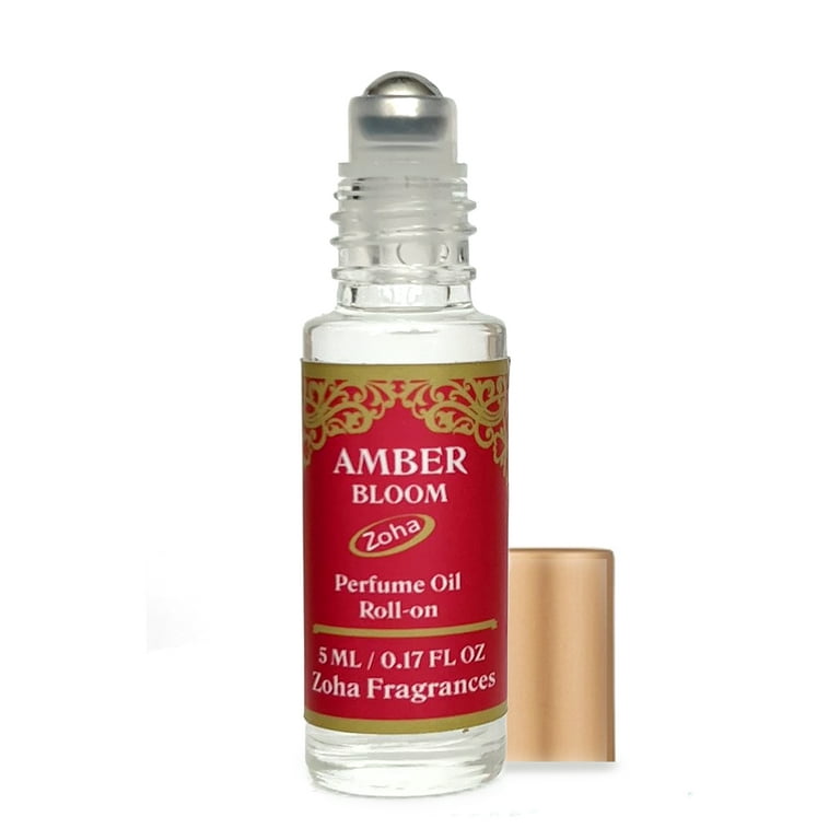 Zoha Amber Bloom Perfume Oil Women's Fragrance, Alcohol-Free, Amber Perfume  for Women and Perfume for Men, Hypoallergenic, Travel Size Egyptian  Fragrance Oil Roll on Perfume - 5 ML 