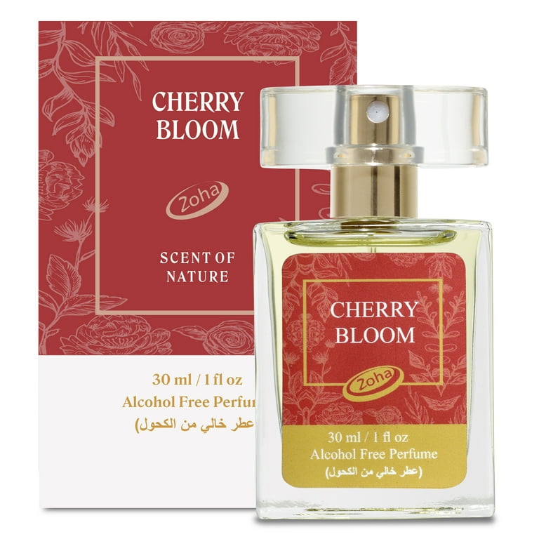 Zoha Cherry Bloom Perfume Oil Women's Fragrance, Alcohol-Free