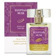 Zoha Egyptian Musk Perfume Oil Women's Fragrance, Alcohol-Free, Arabian Perfume for Women and Perfume for Men, Hypoallergenic, Travel Size Egyptian Fragrance Oil - 30ML