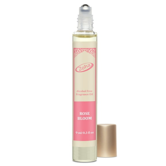 Rose Bloom - Rose Oil Perfume for Women and Men, Alcohol Free Perfume Oil Roll On and Fragrance Mist by Zoha