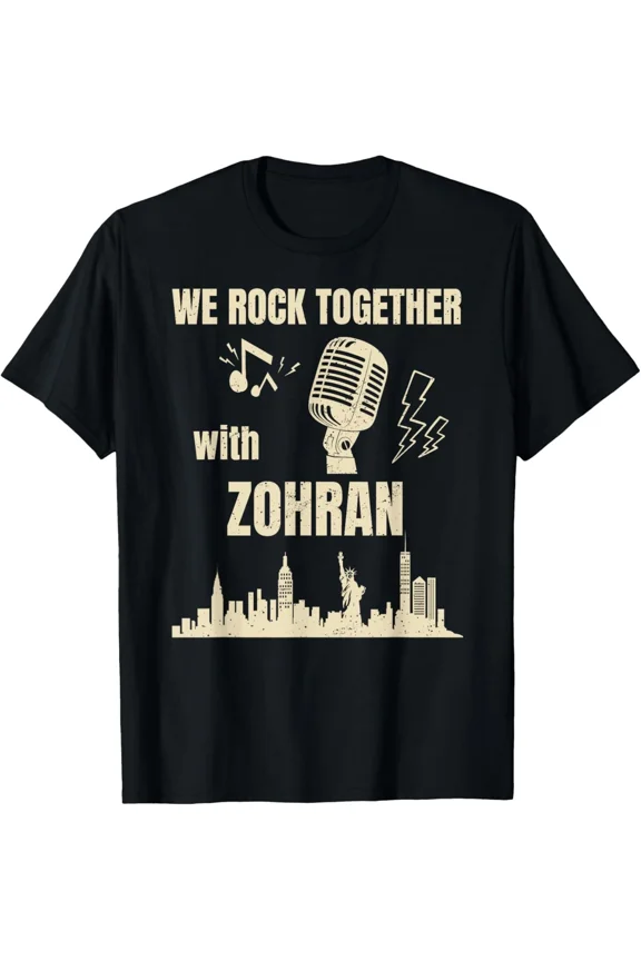 Zohran Mamdani For NYC Mayor We Rock Together Political Campaign Art Unisex T-Shirt, S-5XL